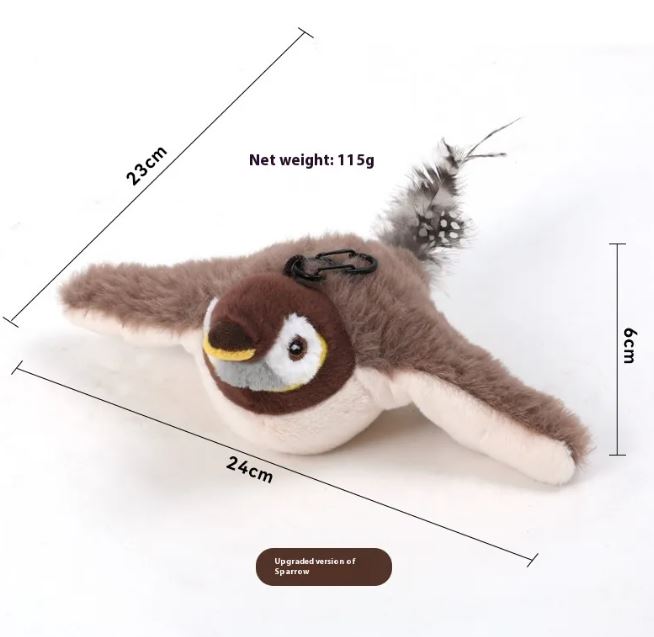 Flapping Bird Cat Toy | USB Rechargeable Interactive Cat Toy