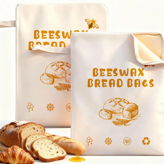 Cotton Linen Bread Bag | Reusable Storage Bag for Sourdough & Loaves