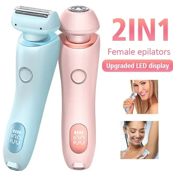 Men's Electric Dual-Head Rotary Shaver – Rechargeable Wet & Dry