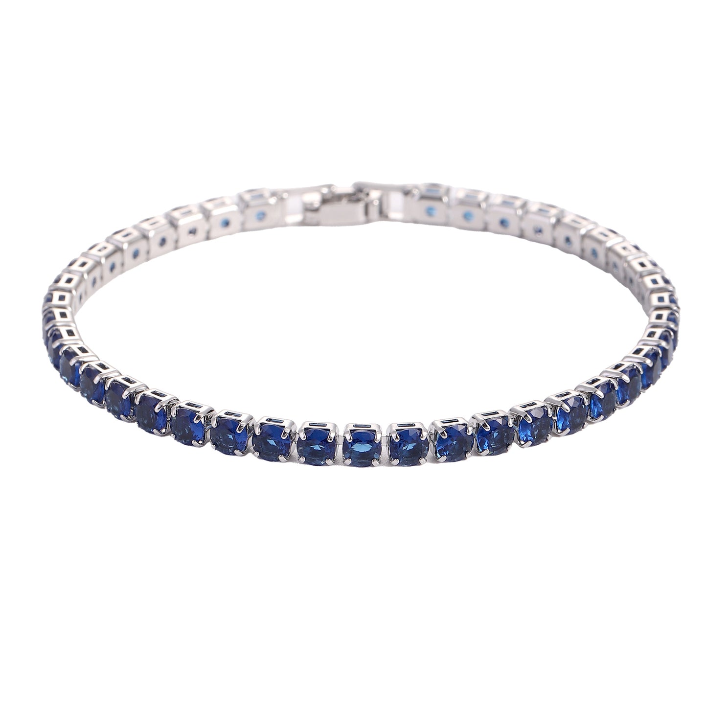 Hip Hop Micro Zircon Tennis Bracelet | Sparkling Copper Jewelry