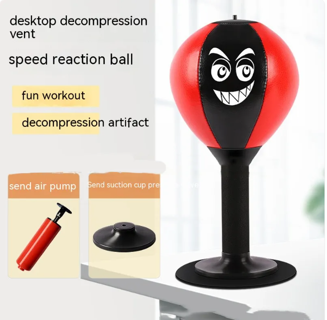 Punch Pal Desktop Speed Ball | Kids Stress Relief & Fitness Toy