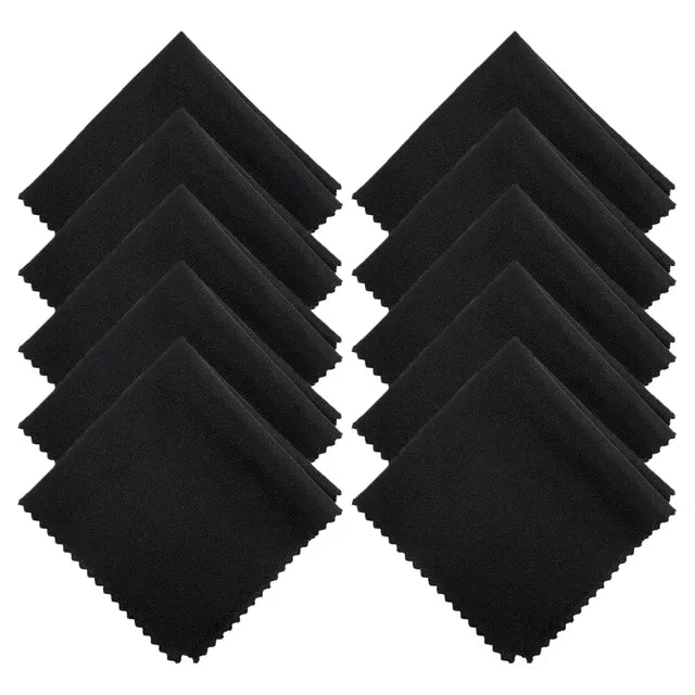 CrystalClear Microfiber Cleaning Cloths – Lint-Free, Pack of 6