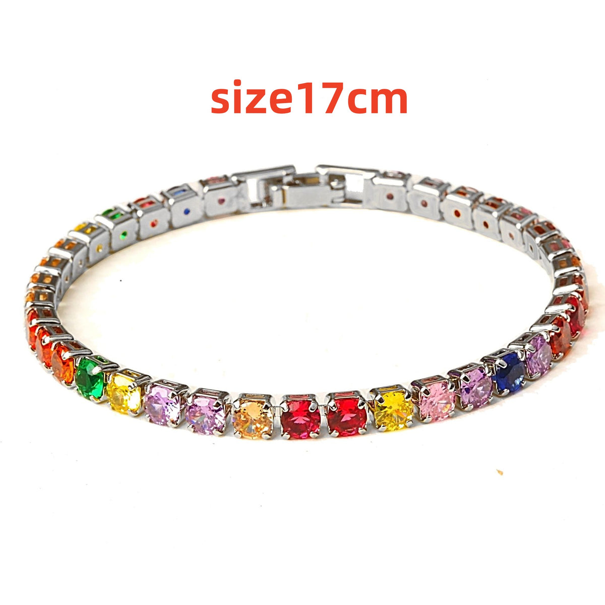 Hip Hop Micro Zircon Tennis Bracelet | Sparkling Copper Jewelry